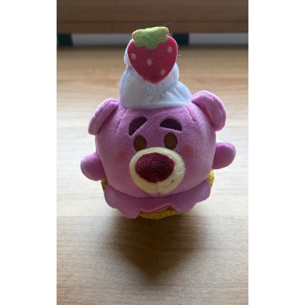 Disney Munchlings Frozen Treats Lotso Scented Plush Doll Strawberry Sundae